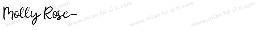 Molly Rose字体转换